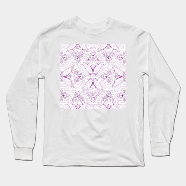 Flower Mandala 3 Long Sleeve T-Shirt by B&K